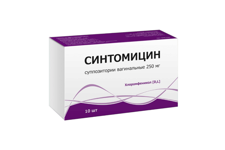 Синтомицин 250мг супп ваг №10