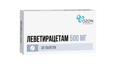 Леветирацетам 500мг табл п/пл/о №30