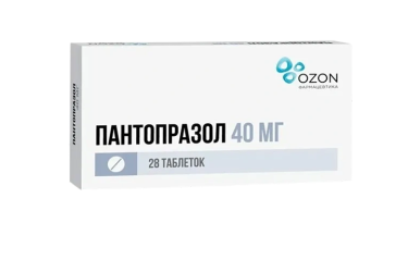 Пантопразол 40мг табл п/пл/о кш/раств №28