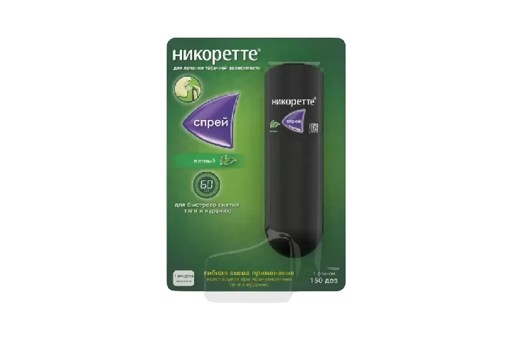 Никоретте Свежая мята 1мг/доза спрей местн/прим 150доз