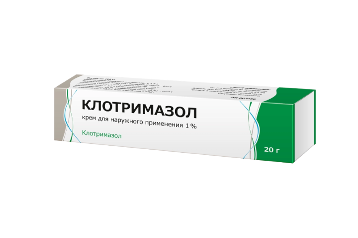 Клотримазол 1% крем д/нар прим 20г