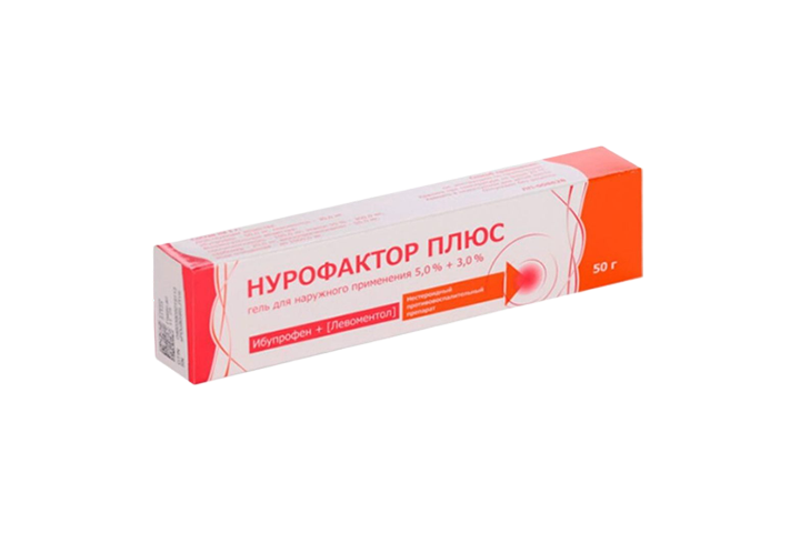 Нурофактор Плюс 5%+3% гель д/нар прим 50г