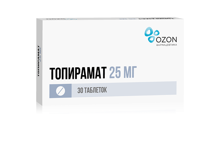 Топирамат 25мг табл п/пл/о №30