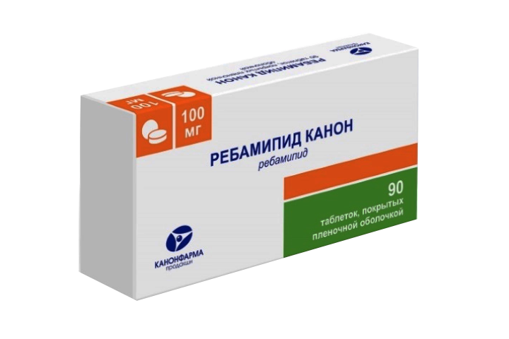 Ребамипид Канон 100мг табл п/пл/о №90
