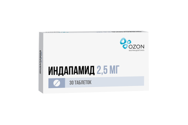 Индапамид 2,5мг табл п/пл/о №30