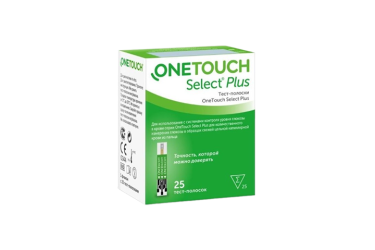 Тест-полоски д/опр. глюкозы One Touch Select Plus №25