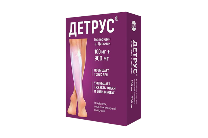 Детрус 100мг+900мг табл п/пл/о №30